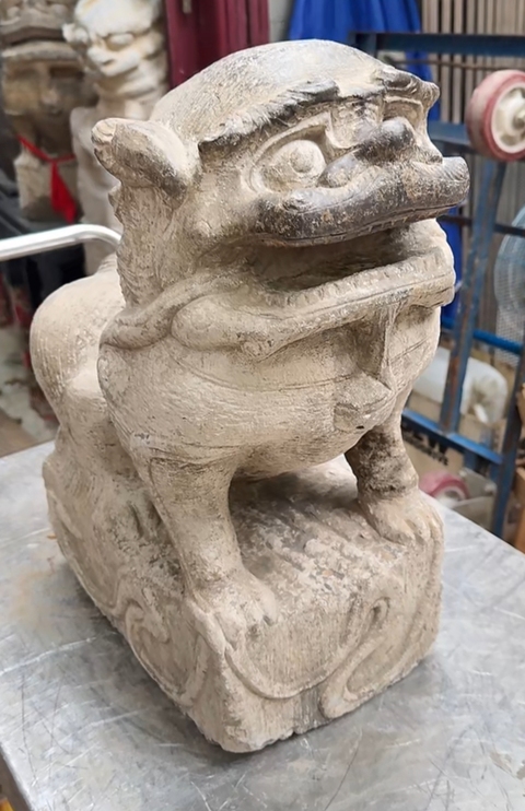 古玩雜項石獅真品鑒賞圖