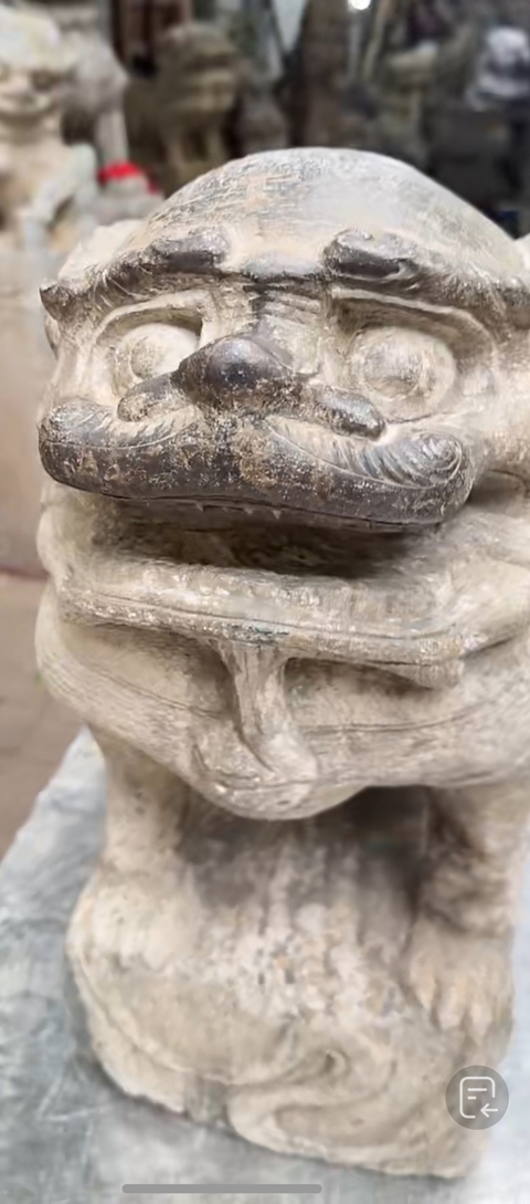 古玩雜項石獅真品鑒賞圖