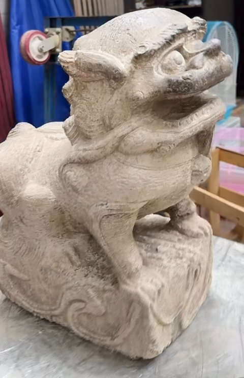 古玩雜項石獅真品鑒賞圖