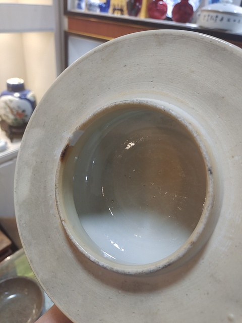 古玩陶瓷五彩洞石牡丹花鳥紋將軍罐真品鑒賞圖