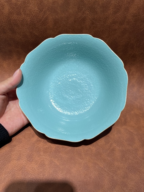 古玩陶瓷吉語(yǔ)紋花口碗真品鑒賞圖