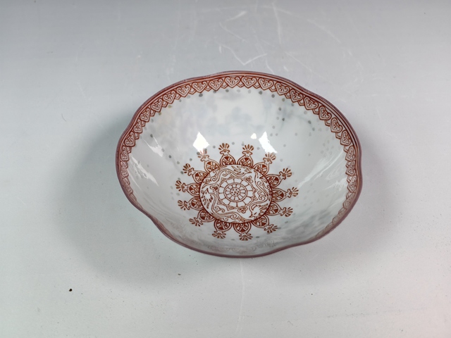 古玩陶瓷創匯粉彩花卉鳥玲瓏蛋殼瓷真品鑒賞圖