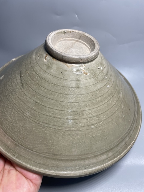 古玩陶瓷耀州窯劃花大碗標本拍賣，當前價格2000元