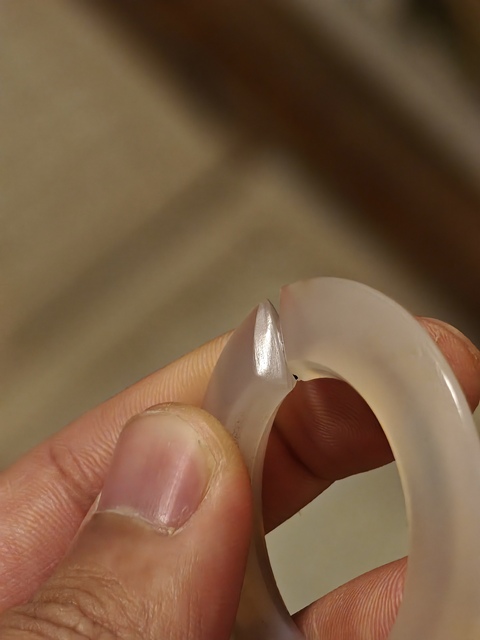 古玩玉器老瑪瑙玨真品鑒賞圖