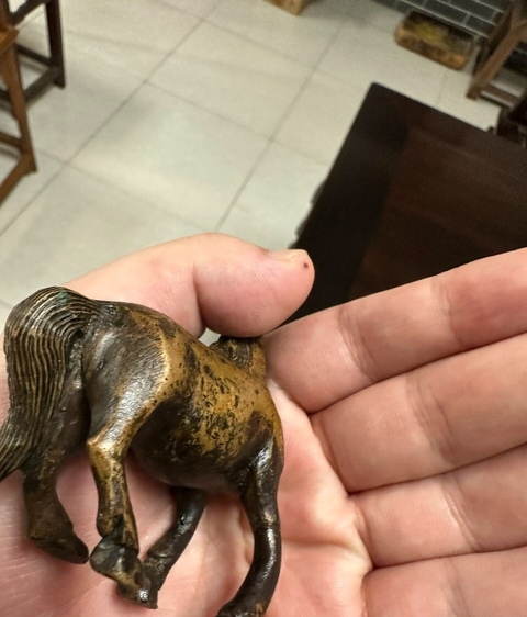 古玩銅器銅馬真品鑒賞圖