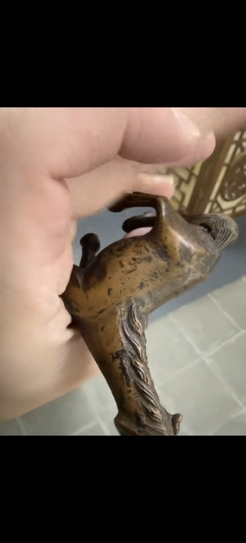古玩銅器銅馬真品鑒賞圖