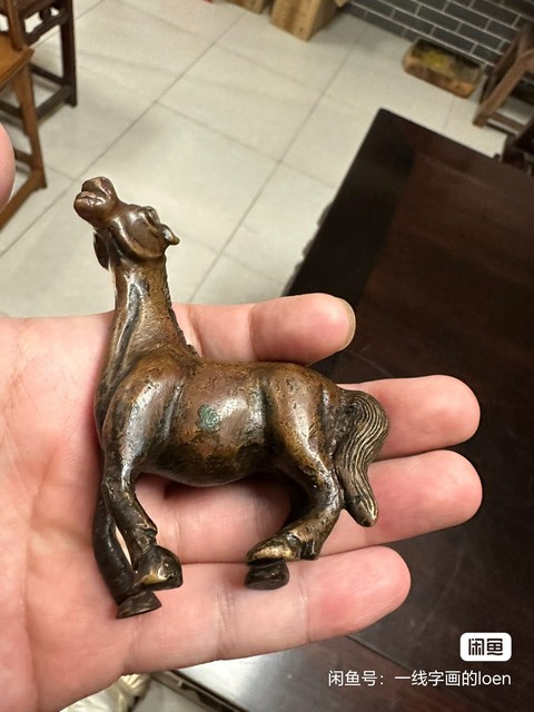 古玩銅器銅馬真品鑒賞圖