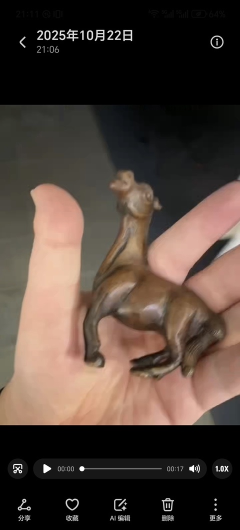 古玩銅器銅馬真品鑒賞圖