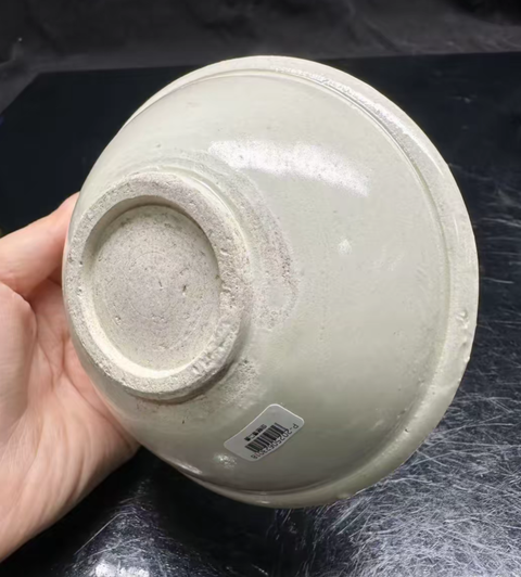古玩陶瓷五代白釉唇口盞真品鑒賞圖
