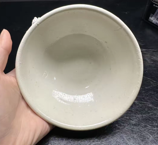 古玩陶瓷五代白釉唇口盞真品鑒賞圖