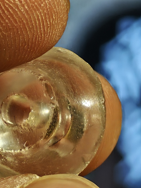古玩玉器老水晶碟形珠真品鑒賞圖