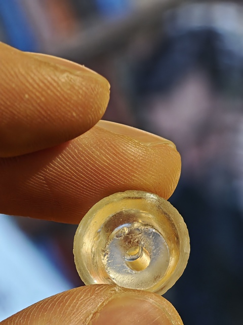 古玩玉器老水晶碟形珠真品鑒賞圖
