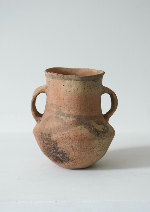 古玩陶瓷辛店文化雙系黑陶黑彩罐真品鑒賞圖