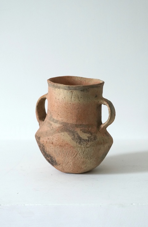 古玩陶瓷辛店文化雙系黑陶黑彩罐真品鑒賞圖