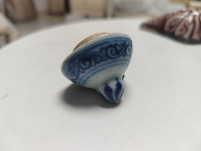 古玩陶瓷青花蓋子真品鑒賞圖