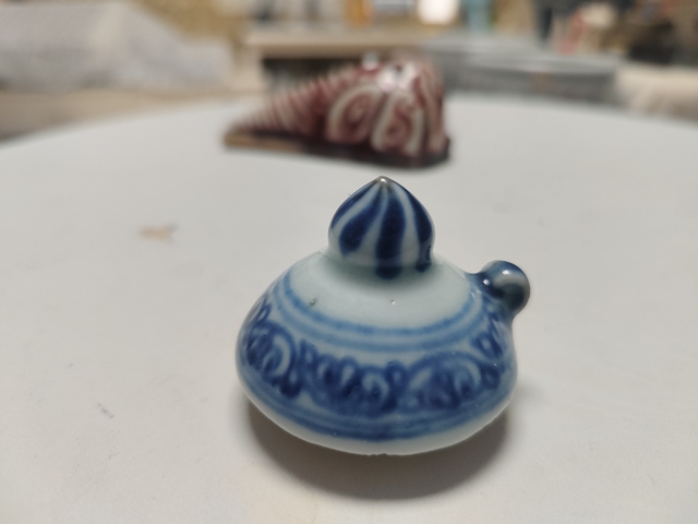古玩陶瓷青花蓋子真品鑒賞圖