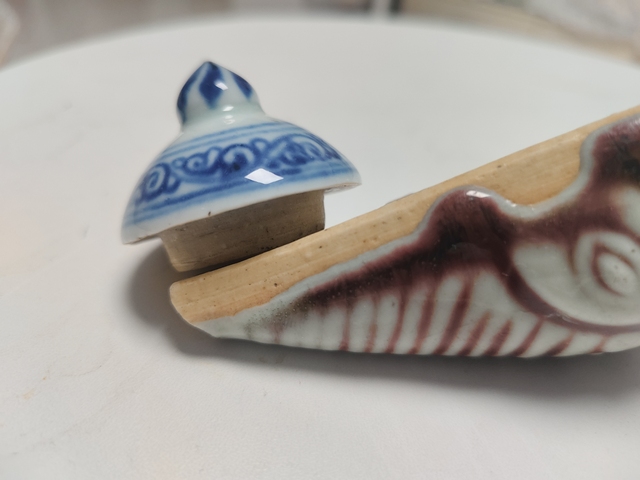 古玩陶瓷青花蓋子真品鑒賞圖