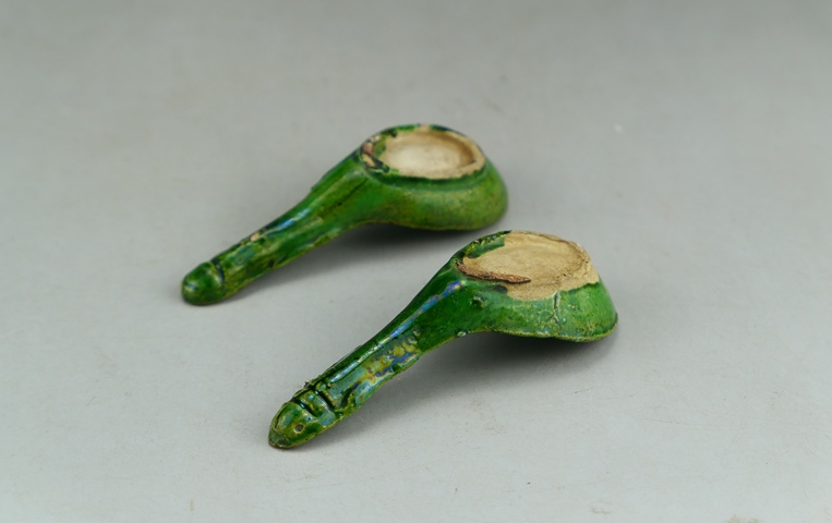 古玩陶瓷清代.綠釉調(diào)羹（一對(duì)拍賣）拍賣，當(dāng)前價(jià)格0元