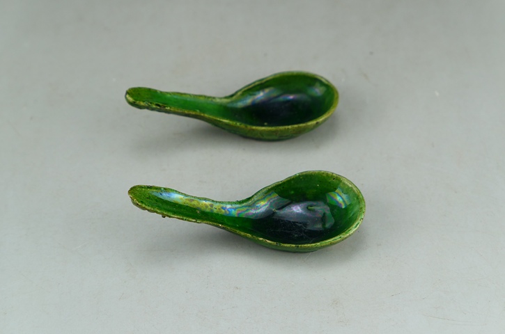 古玩陶瓷清代.綠釉調(diào)羹（一對(duì)拍賣）拍賣，當(dāng)前價(jià)格0元