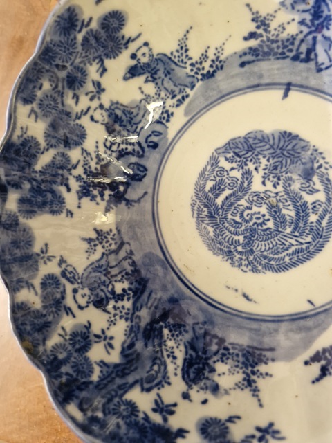古玩陶瓷嬰戲紋青花碗真品鑒賞圖