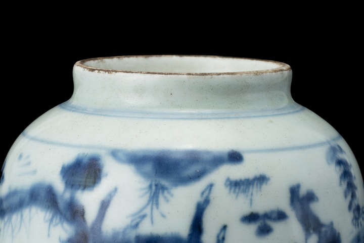 古玩陶瓷人物紋青花碗真品鑒賞圖