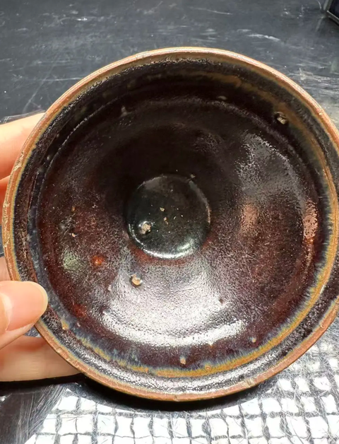 古玩陶瓷福清窯黑釉茶盞真品鑒賞圖