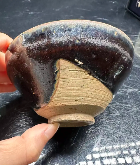 古玩陶瓷福清窯黑釉茶盞真品鑒賞圖