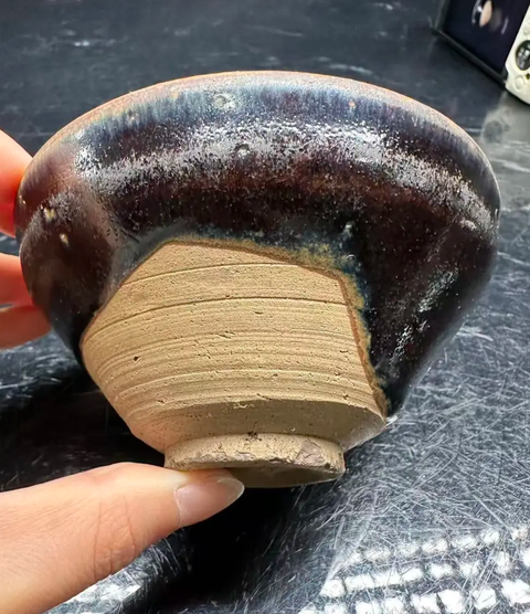 古玩陶瓷福清窯黑釉茶盞真品鑒賞圖