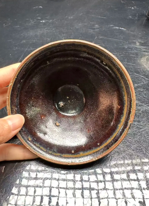 古玩陶瓷福清窯黑釉茶盞真品鑒賞圖
