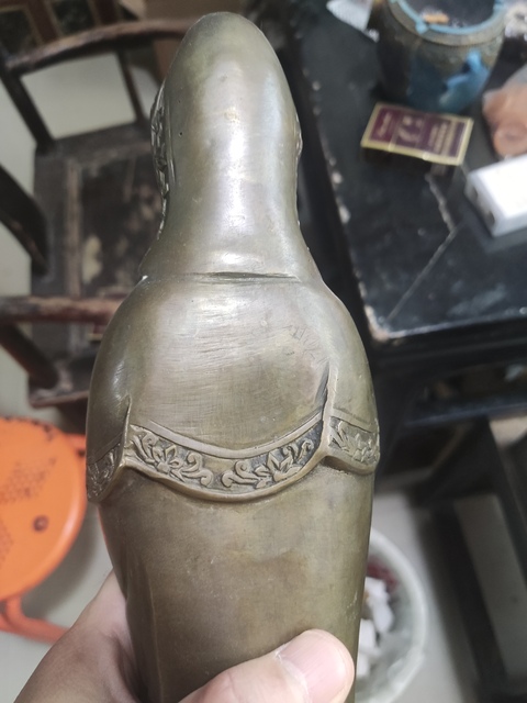 古玩銅器銅觀音真品鑒賞圖