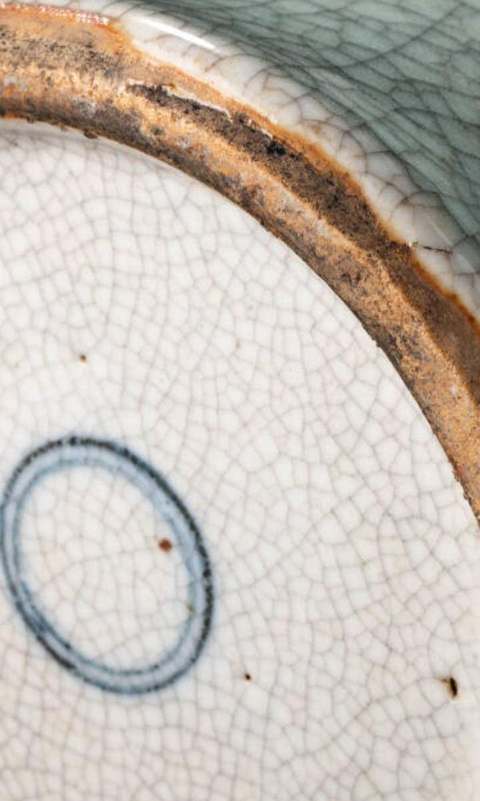 古玩陶瓷綠哥釉觀音瓶真品鑒賞圖