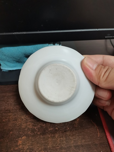 古玩陶瓷花卉紋粉彩三才蓋碗真品鑒賞圖
