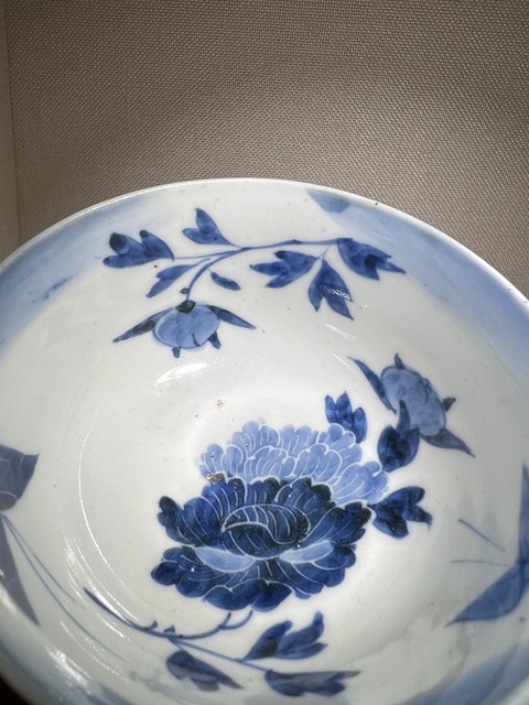 古玩陶瓷民國青花茶碗真品鑒賞圖