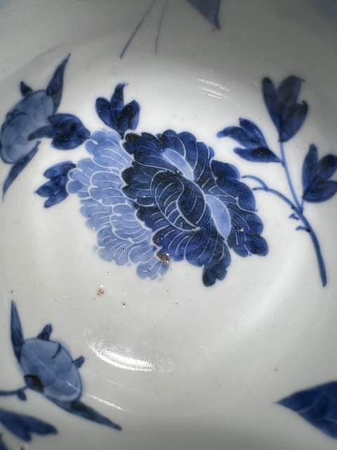 古玩陶瓷民國青花茶碗真品鑒賞圖