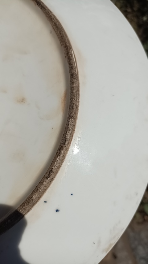 古玩陶瓷廣彩人物故事盤，平臺不允許估價真品鑒賞圖