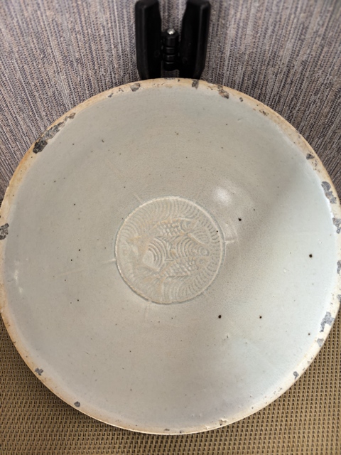 古玩陶瓷青白釉雙魚碗真品鑒賞圖