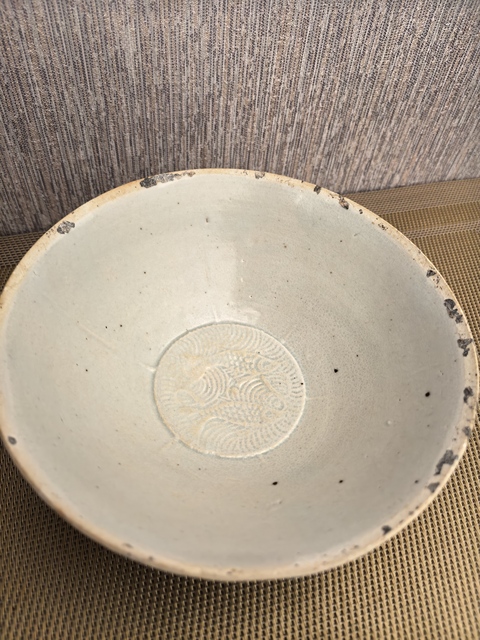 古玩陶瓷青白釉雙魚碗真品鑒賞圖