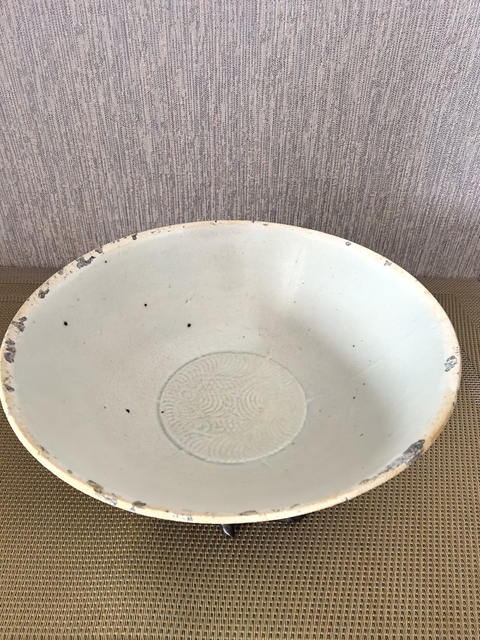 古玩陶瓷青白釉雙魚碗真品鑒賞圖