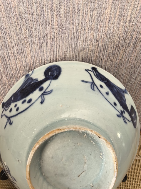 古玩陶瓷魚紋青花碗真品鑒賞圖