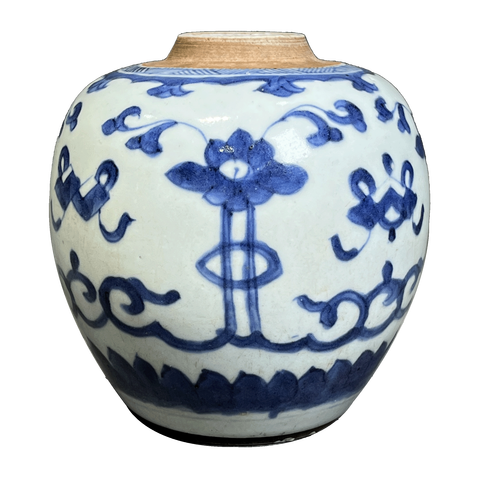 古玩陶瓷花卉紋青花罐拍賣,當(dāng)前價(jià)格2260元