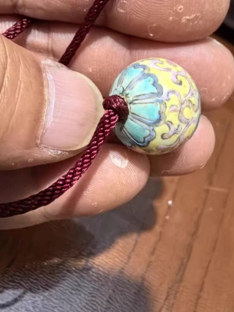古玩陶瓷粉彩瓷珠真品鑒賞圖