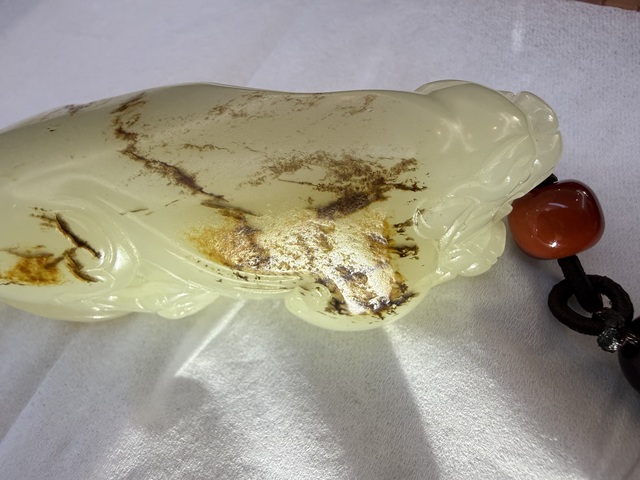 古玩玉器和田玉貔貅把件真品鑒賞圖