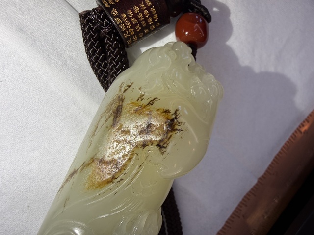 古玩玉器和田玉貔貅把件真品鑒賞圖