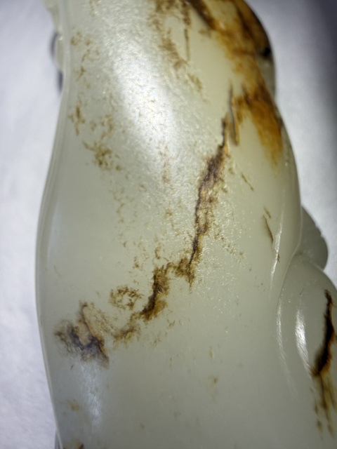 古玩玉器和田玉貔貅把件真品鑒賞圖