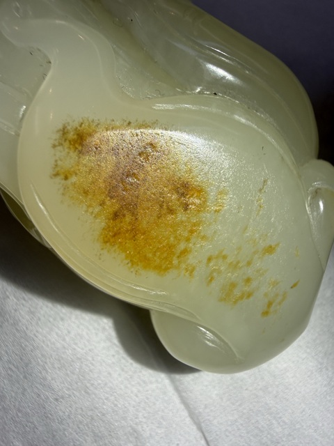 古玩玉器和田玉貔貅把件真品鑒賞圖