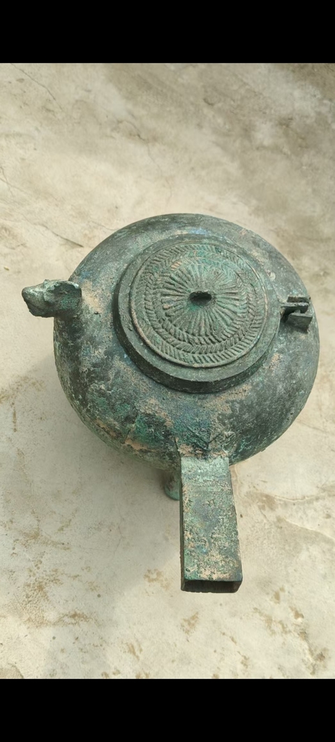 古玩銅器青銅鐎盉真品鑒賞圖