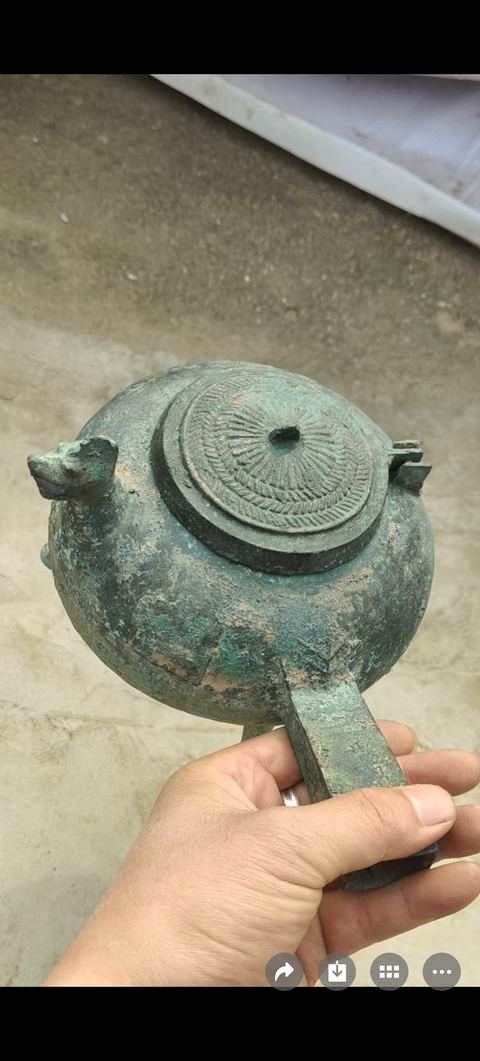 古玩銅器青銅鐎盉真品鑒賞圖