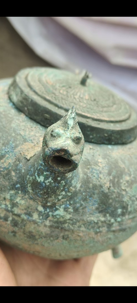 古玩銅器青銅鐎盉真品鑒賞圖