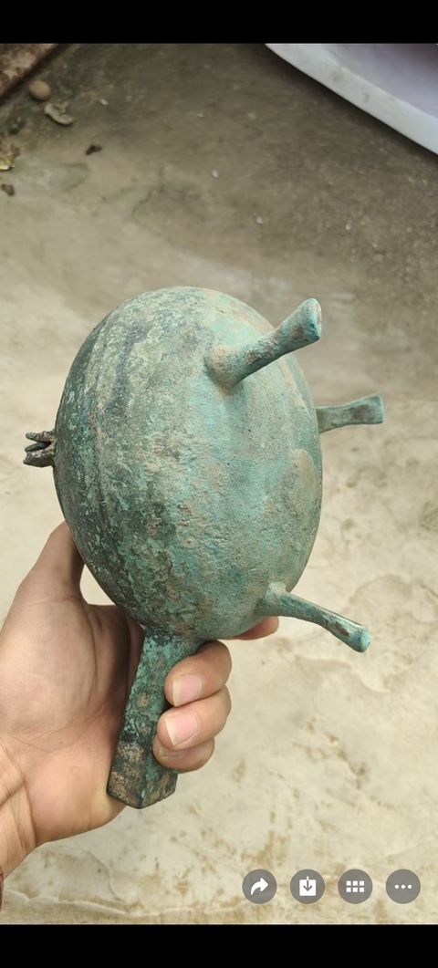 古玩銅器青銅鐎盉真品鑒賞圖