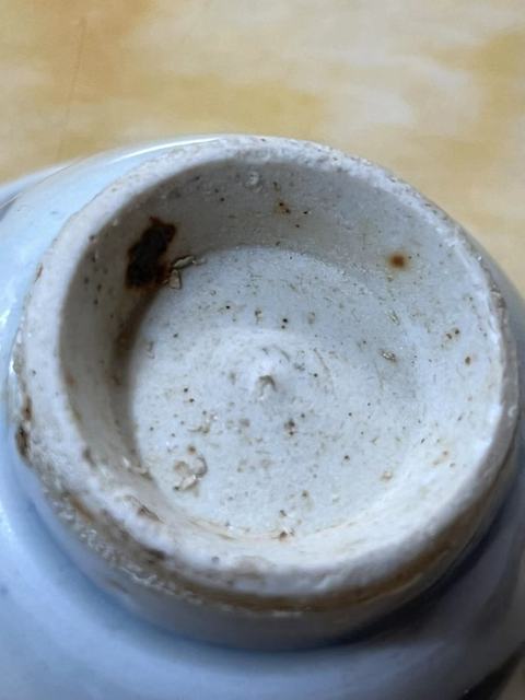 古玩陶瓷青花花卉紋茶碗真品鑒賞圖